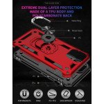 Wholesale Tech Armor Ring Stand Grip Case with Metal Plate for iPhone 12 Mini 5.4 inch (Red)